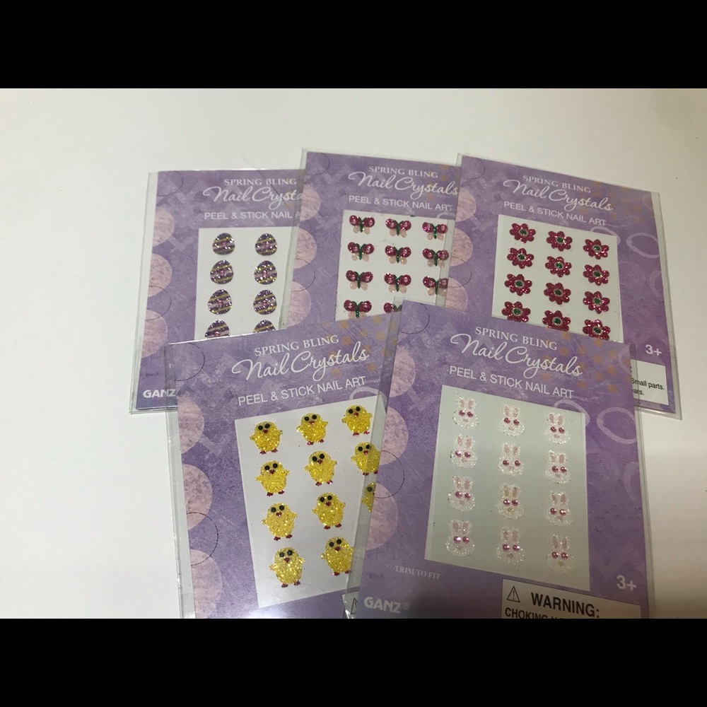 Peal and stick nail art